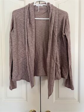 Stitchdrop Lightweight Open-Front Women’s Lightweight Cardigan- Taupe